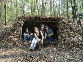 Our new debris Lean-to Shelter
